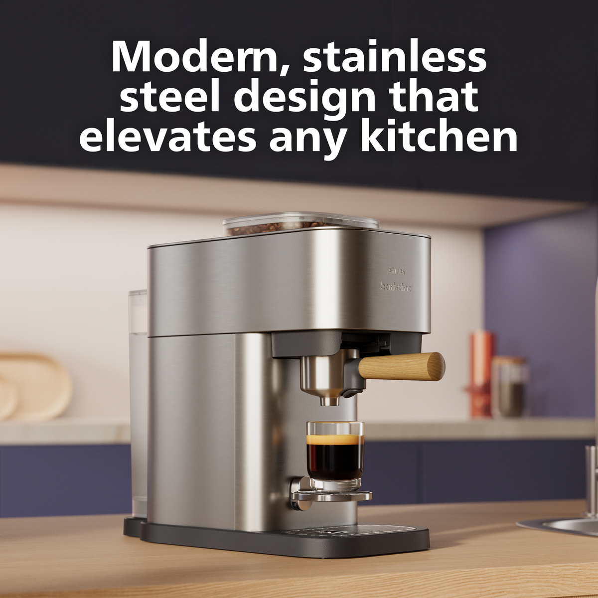 Philips Baristina Plus Automatic Espresso Machine, Stainless Steel