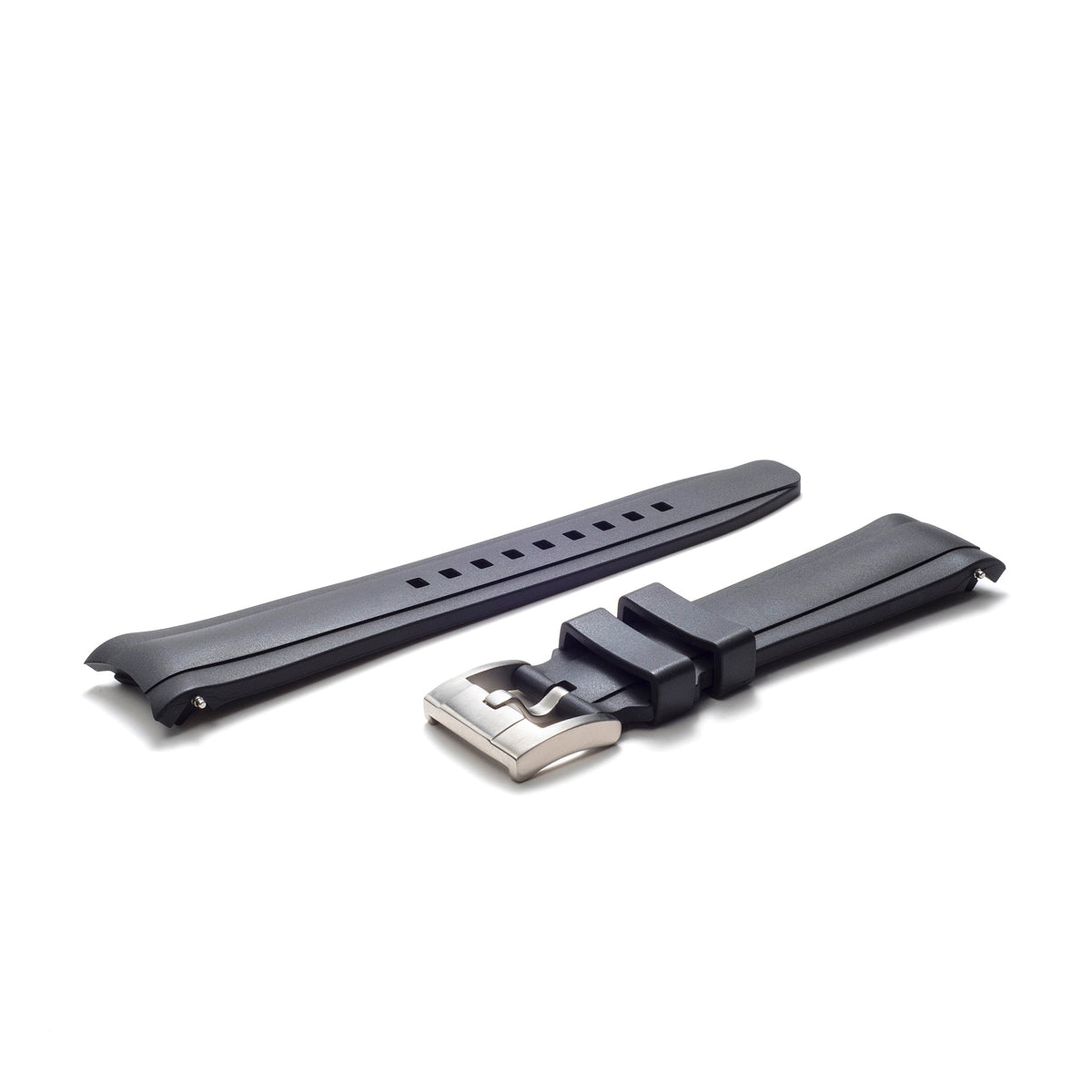 Curved End Rubber Strap for Rolex Explorer II 42mm with Tang Buckle (Produced between 2011-2020)