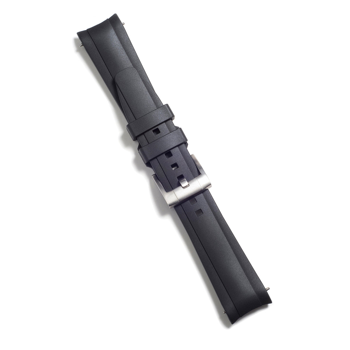 Curved End Rubber Strap for Rolex Submariner 41mm with Tang Buckle (2020 Release)
