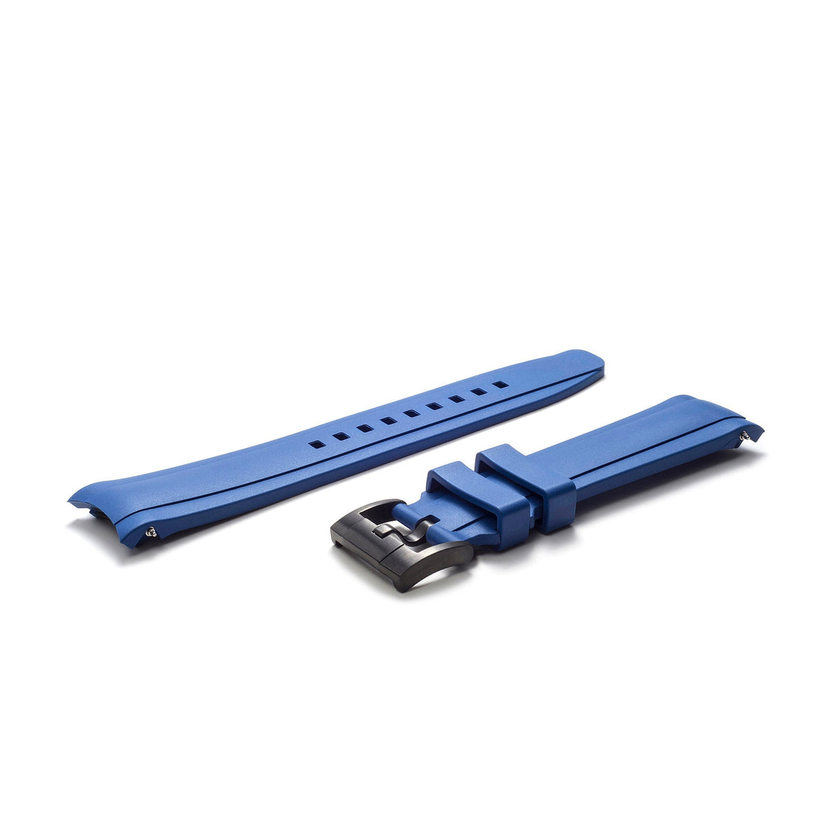 Curved End Rubber Strap for Rolex Sea-Dweller with Tang Buckle