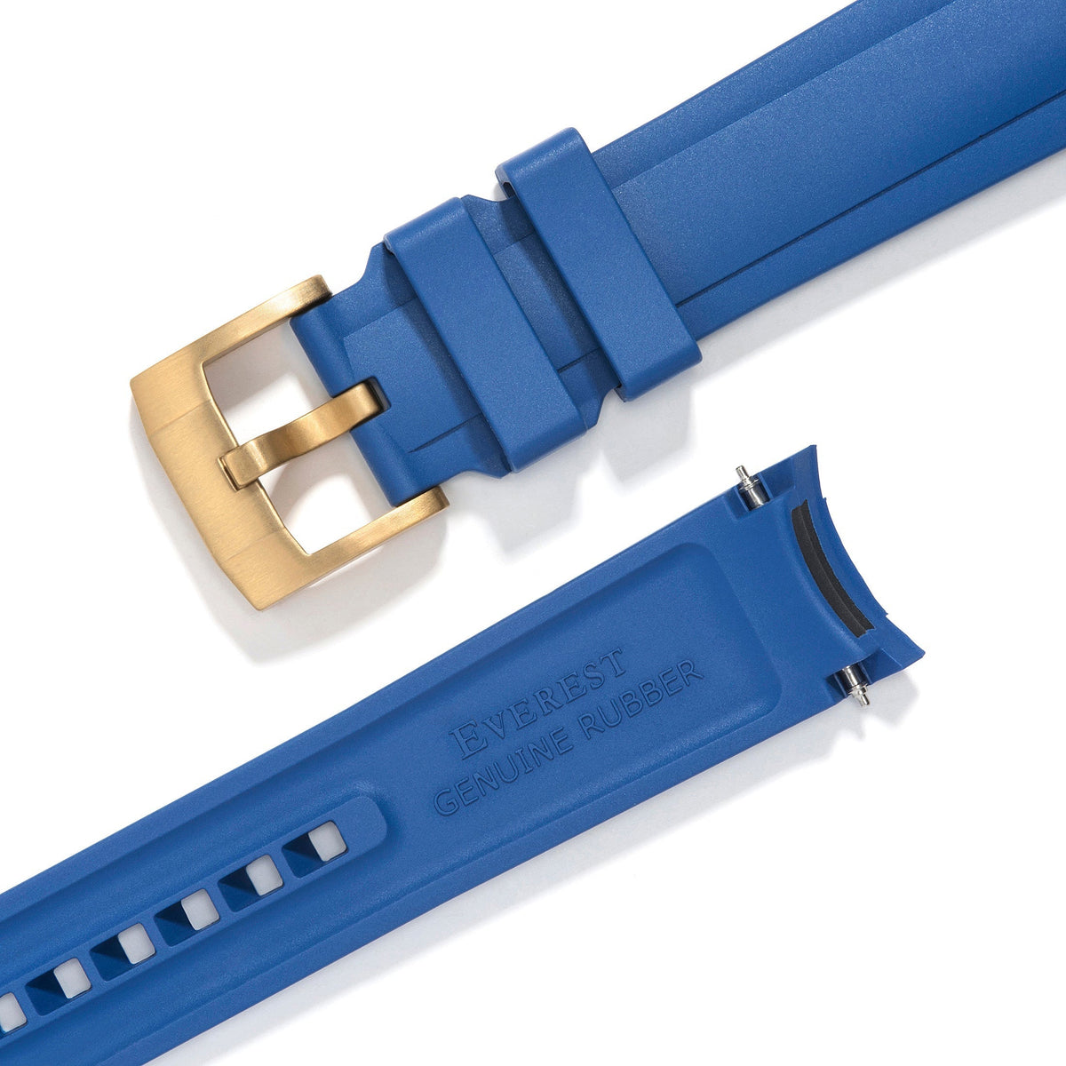 Curved End Rubber Strap for Rolex Explorer II with Tang Buckle