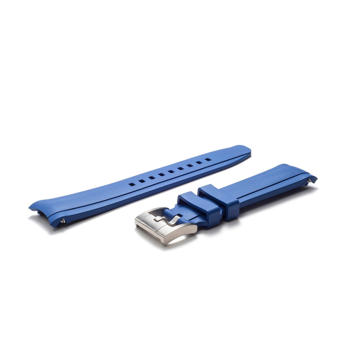Curved End Rubber Strap for Rolex Sea-Dweller with Tang Buckle