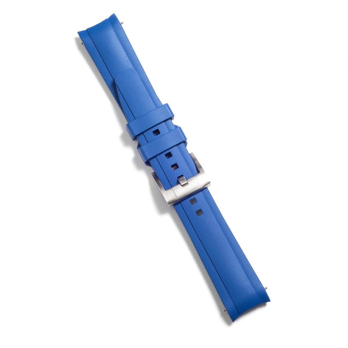 Curved End Rubber Strap for Rolex Submariner Ceramic with Tang Buckle