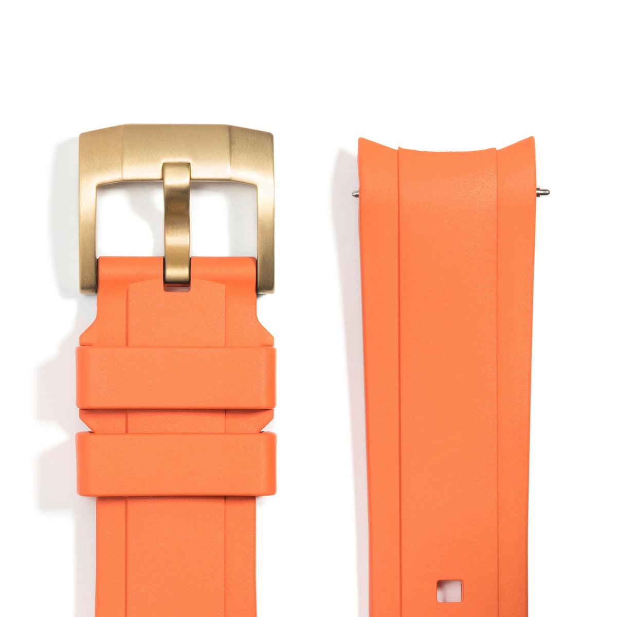 Curved End Rubber Strap for Rolex Submariner No-Date with Tang Buckle