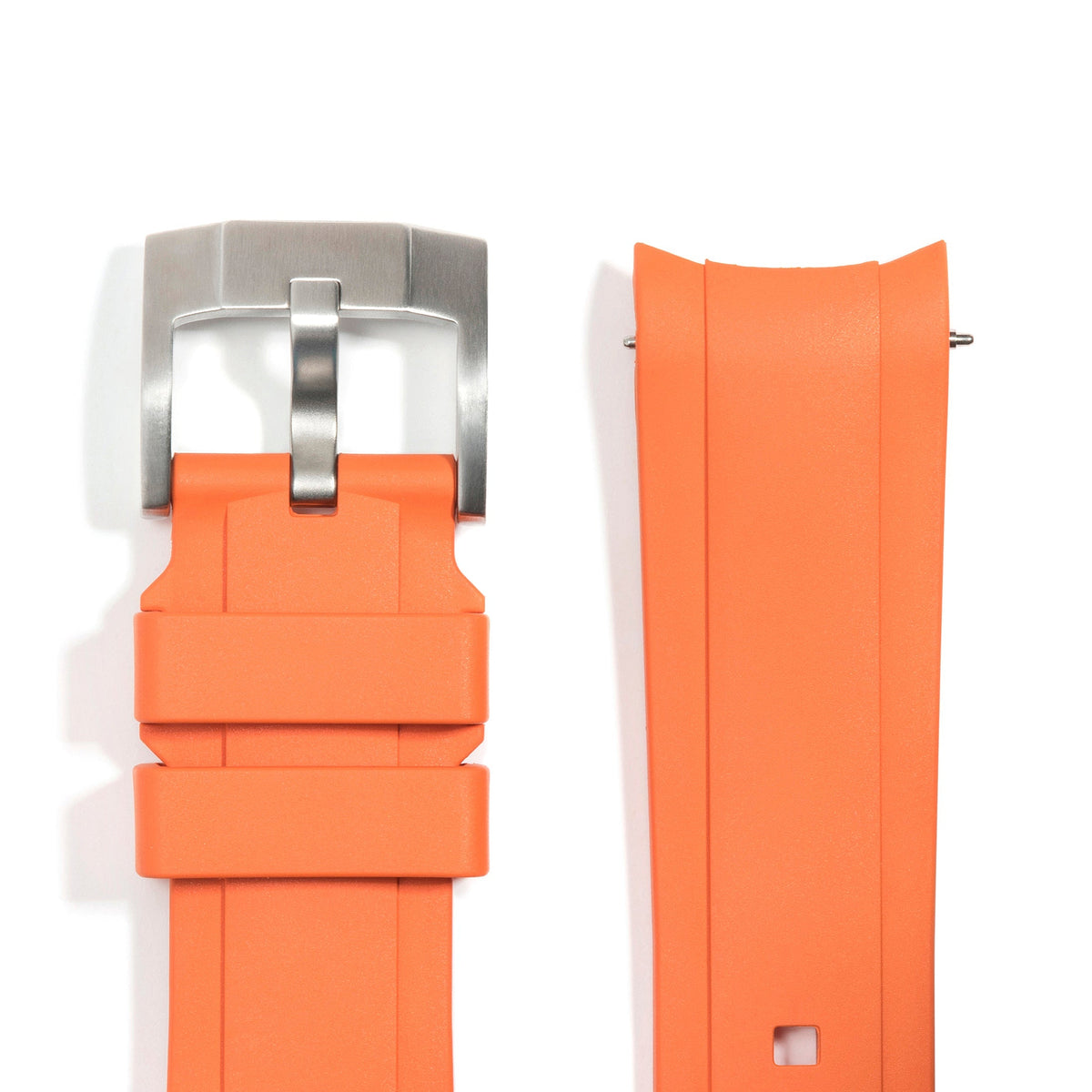 Curved End Rubber Strap for Rolex GMT Ceramic Jubilee with Tang Buckle