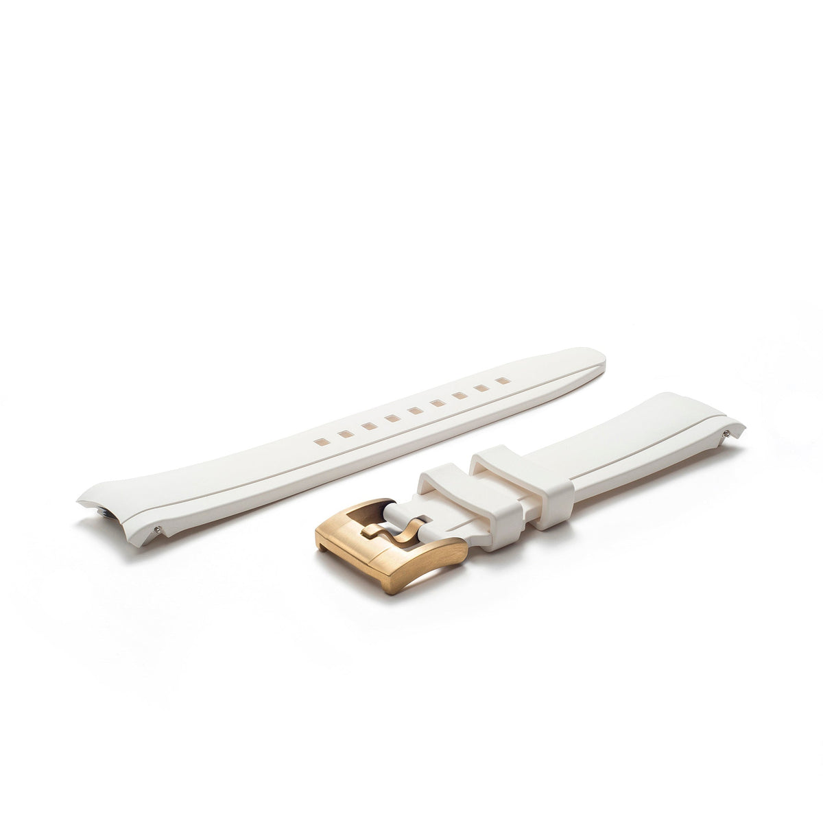 Curved End Rubber Strap for Rolex Sea-Dweller with Tang Buckle