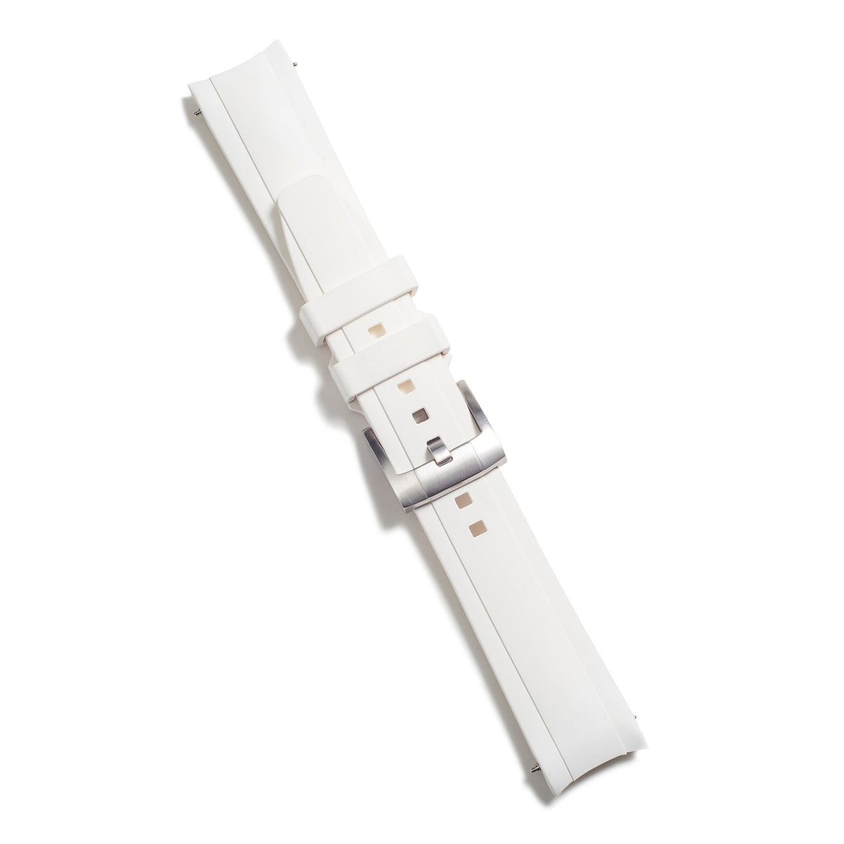 Curved End Rubber Strap for Rolex Sea-Dweller with Tang Buckle