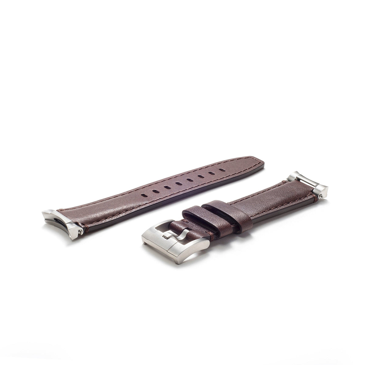 Steel End Link Leather Strap for Rolex GMT Master I & II with Tang Buckle