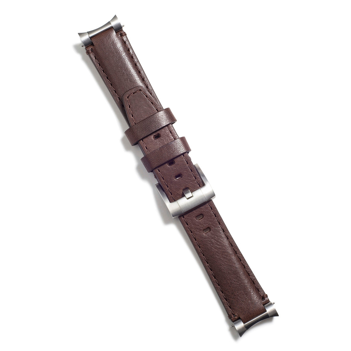 Steel End Link Leather Strap for Rolex Sea-Dweller with Tang Buckle