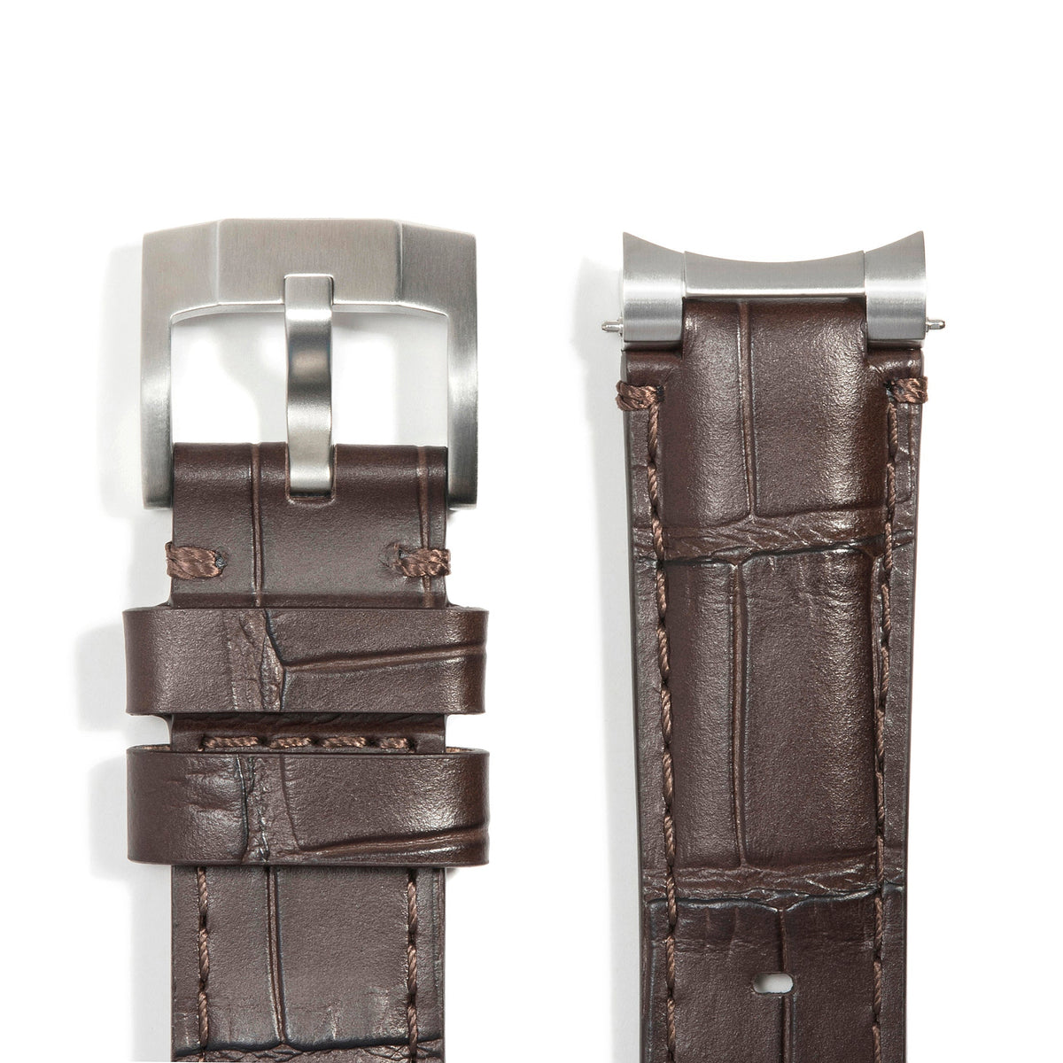 Steel End Link Leather Strap System for the Rolex Sub Ceramic No-Date