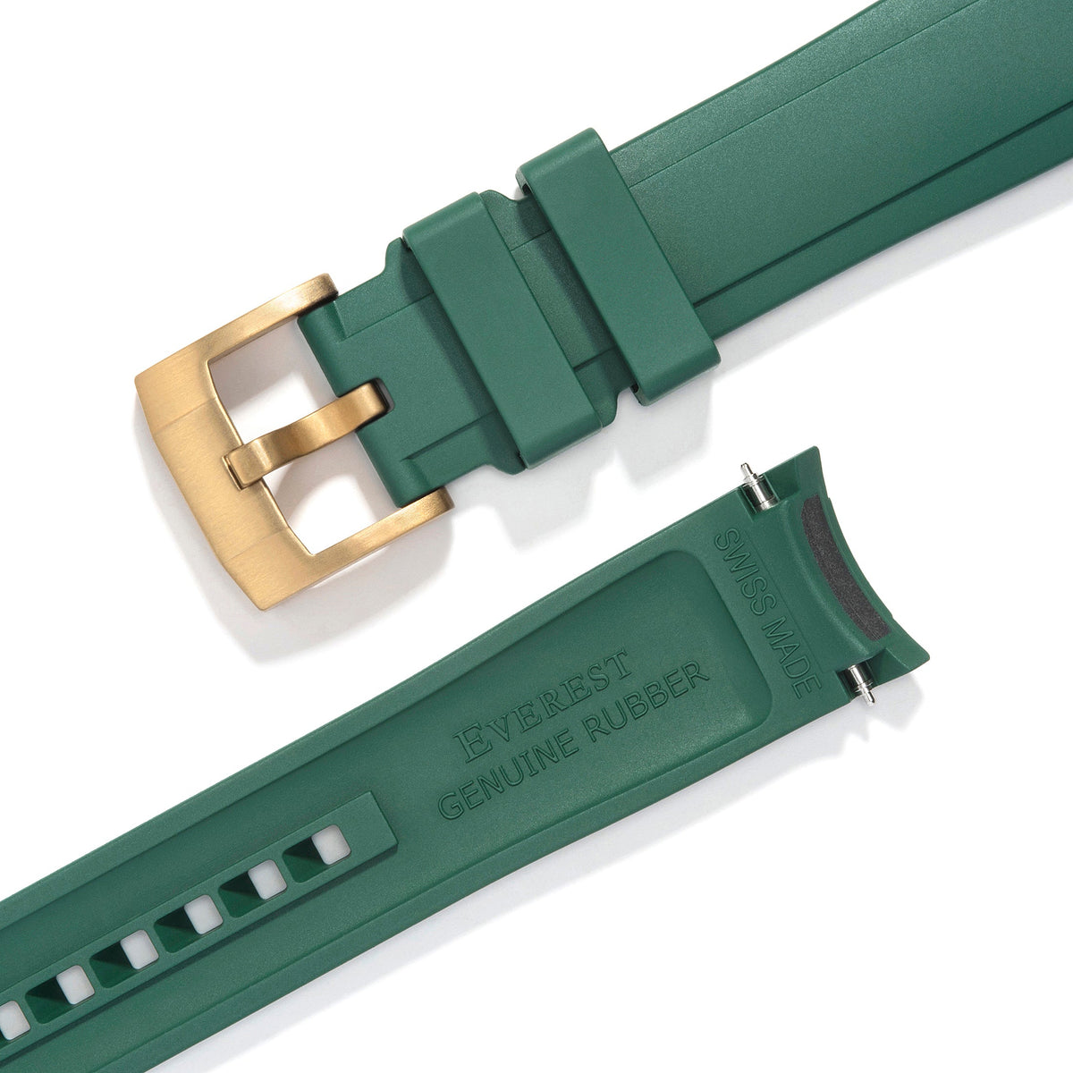Curved End Rubber Strap for Rolex GMT Ceramic Jubilee with Tang Buckle