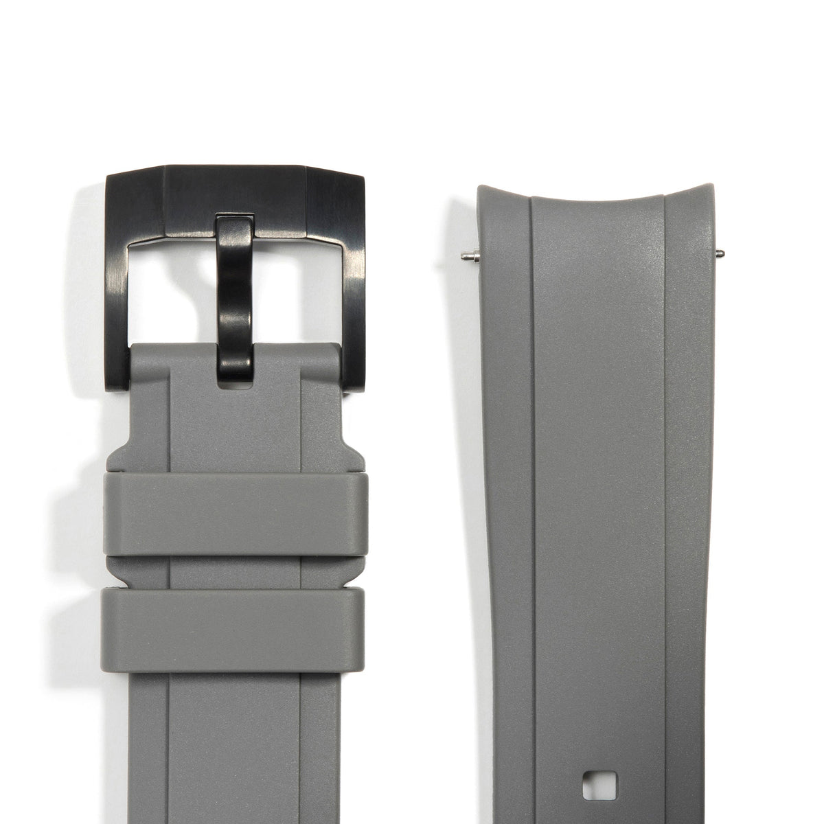 Curved End Rubber Strap for Rolex GMT Ceramic Jubilee with Tang Buckle