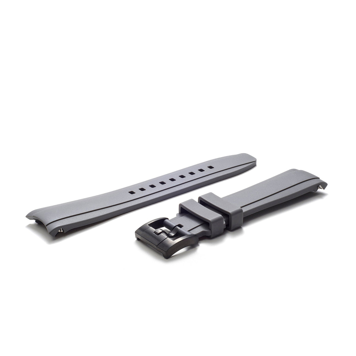 Curved End Rubber Strap for Rolex Sea-Dweller with Tang Buckle