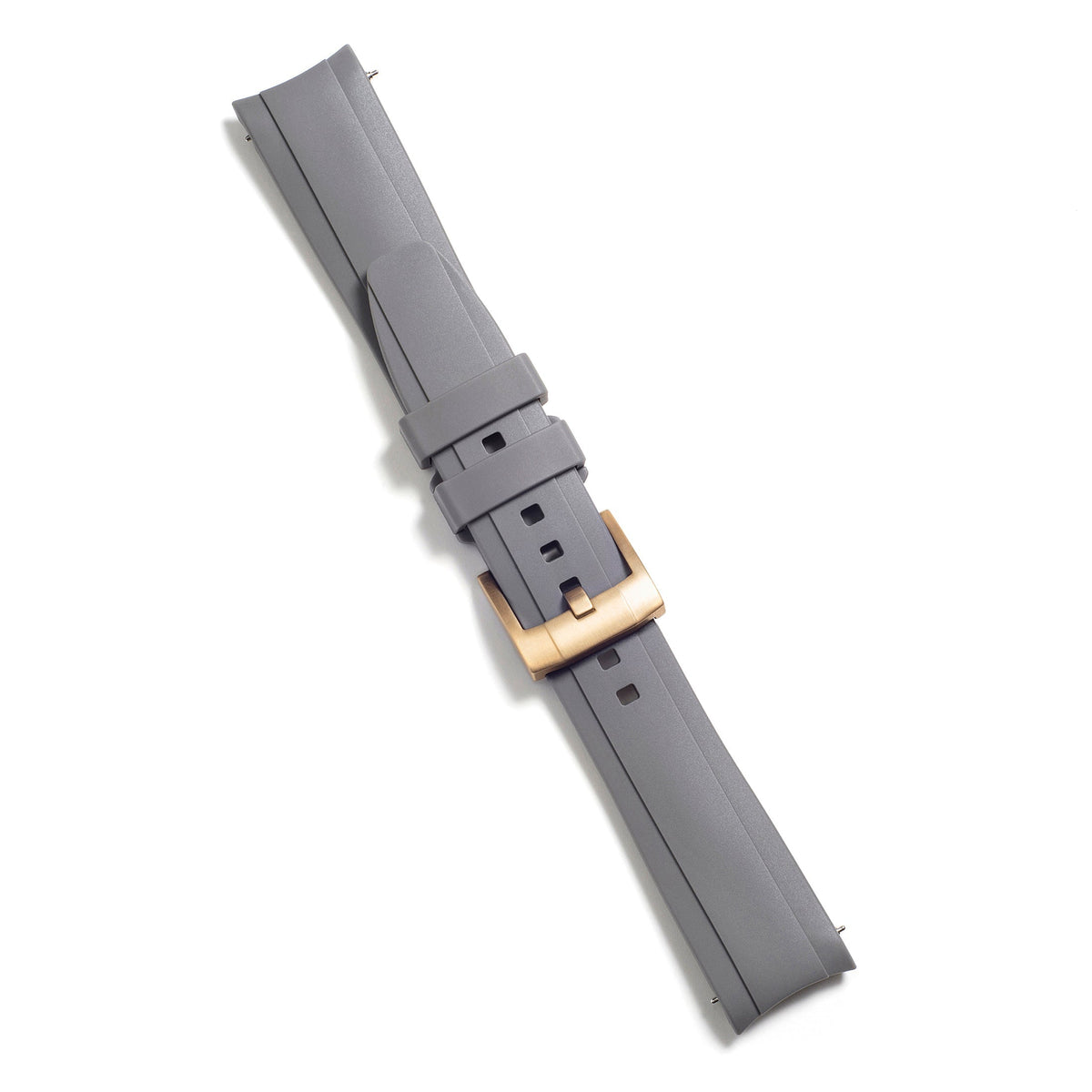 Curved End Rubber Strap for Rolex GMT Ceramic Jubilee with Tang Buckle