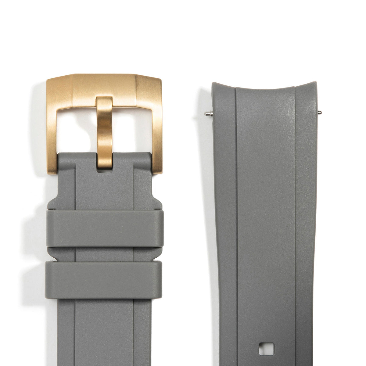 Curved End Rubber Strap for Rolex GMT Master II Ceramic with Tang Buckle