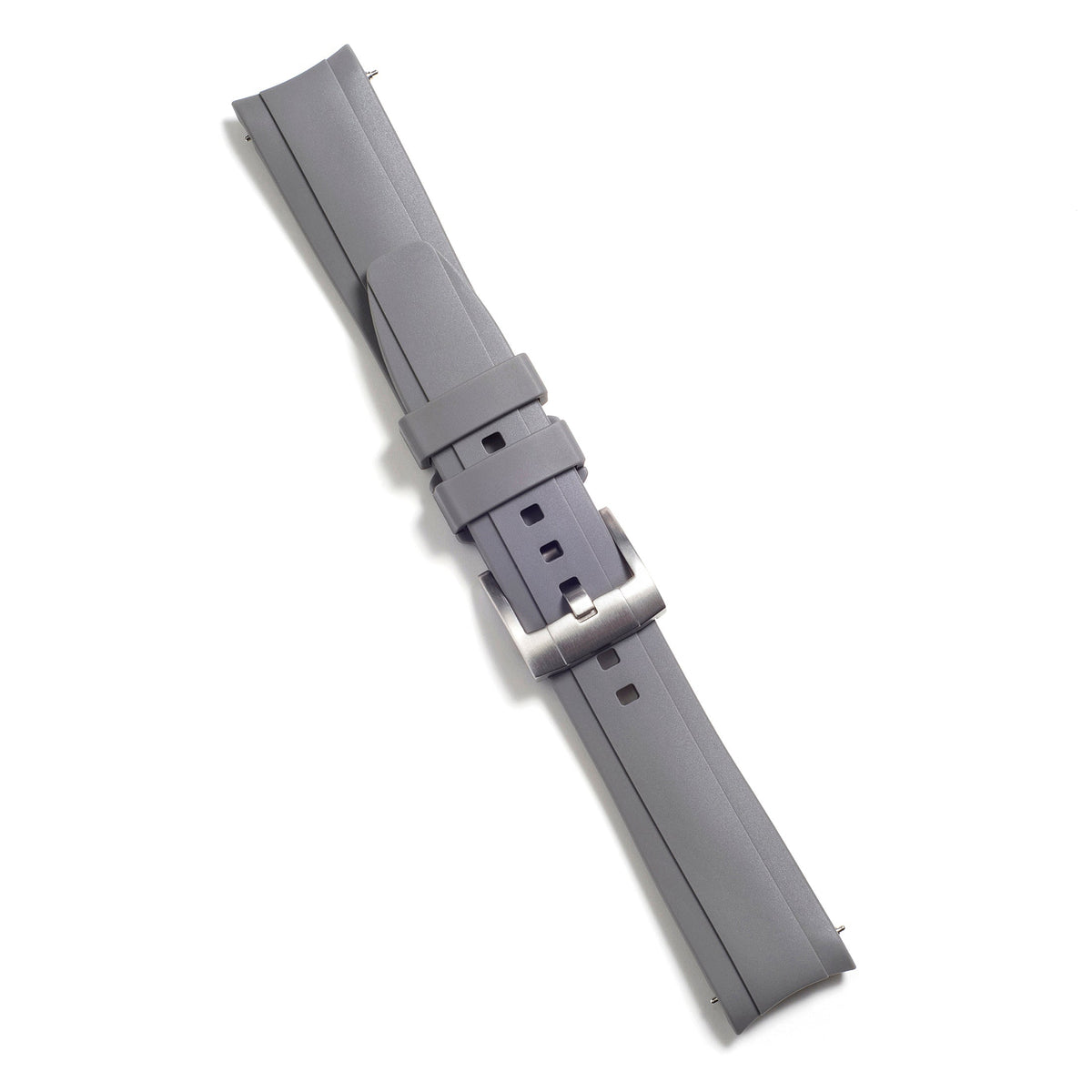 Curved End Rubber Strap for Rolex GMT Ceramic Jubilee with Tang Buckle