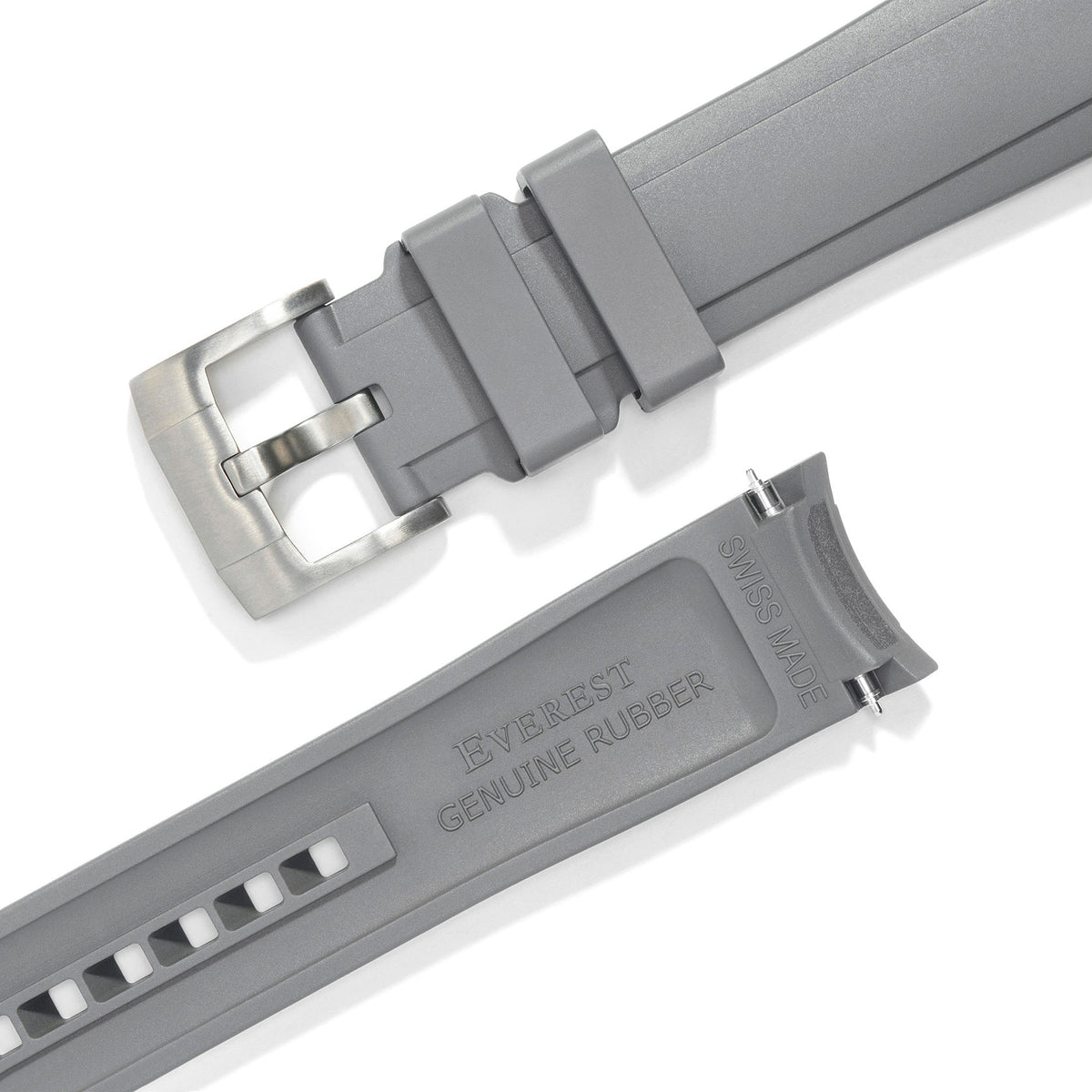 Curved End Rubber Strap for Rolex GMT Master I & II Tang Buckle