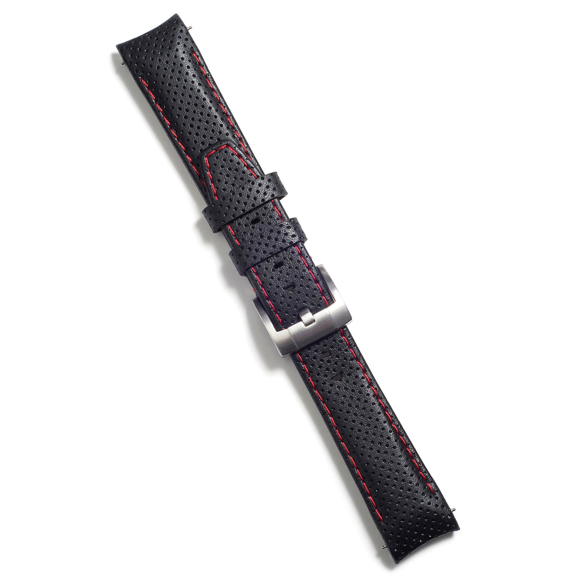 Curved End Racing Leather Strap for Rolex Submariner with Tang Buckle